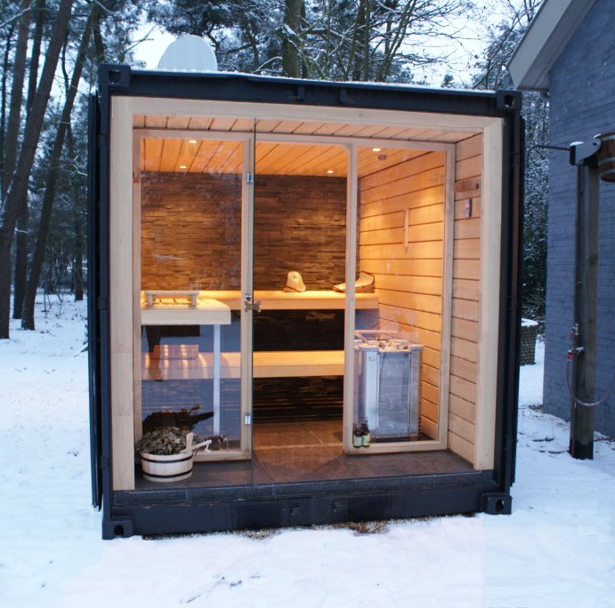 Cabine de Spa faite en Container.