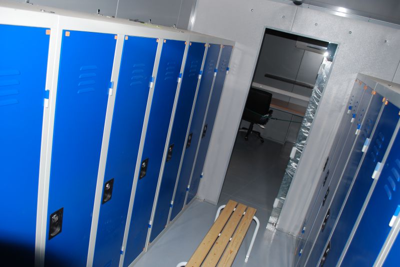 Vestiaire Sportif fait en Container.